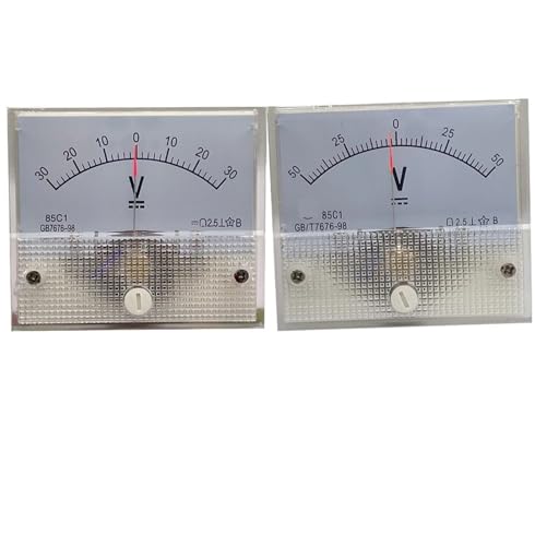 85c1 Voltmeter Gleichspannung 5 V ± 10 V 15 V 20 V 30 V 400 V 500 V Bidirektionaler 1000 V Zeiger 56 * 64 mm 1 Stück(150V -0-150V) von PFYTWBLX