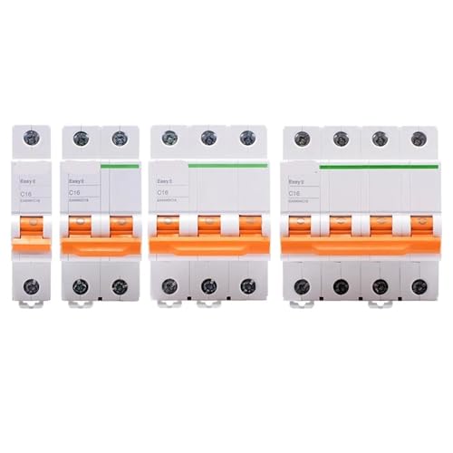 9 Luftschalter Typ-C 1P/2P/3P/4P Haushaltskleinschutzschalter 6A ~ 63A Unterbrechung EA9AN 1St(2P,16a) von PFYTWBLX