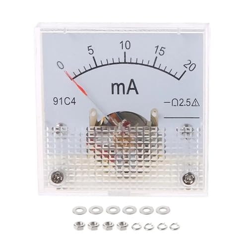 91C4 0-1A 2A 3A 5A 10A 300mA 500mA DC Amp Meter Analog Panel Amperemeter 1Pcs(0-200mA) von PFYTWBLX
