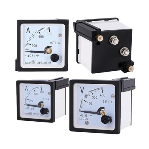 99T1 Direktes AC-Amperemeter 1A 2A 3A 5A 10A 15A 20A 30A 50A 30/5 50/5 75/5 100/5 200/5 300/5 400/5 45 * 45mm 1St(100-5A) von PFYTWBLX