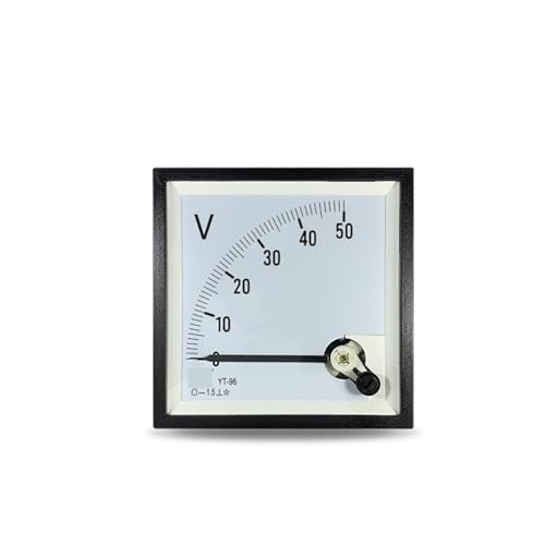CP96 DC Voltmeter 5v 10v 15v 20v 30v 50v 75v 100v 150v 200v 300v Zeiger Gleichspannung Installation 1Pcs(DC 15V) von PFYTWBLX