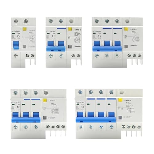 DZ47LE-63 Circuit Breaker 1P N 2P 3P Luft Schalter Mit Leckage Schutz Drei-phase Tor 1Pcs(2P,25A) von PFYTWBLX