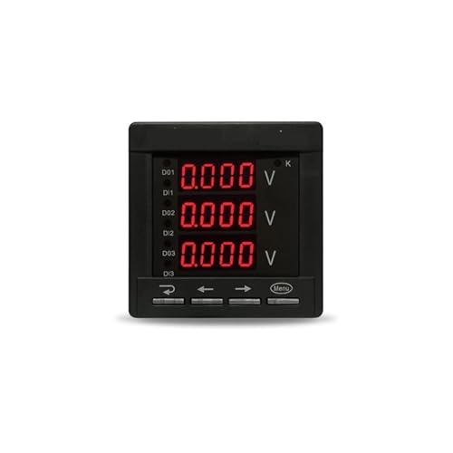 Dreiphasiges AC-Digitalvoltmeter Ac500v LED-Messgerät 72 80 96 194 380V Vierleiter 1St(AC size 80X80mm) von PFYTWBLX