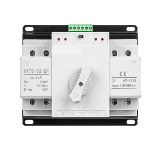 HATS-63/2P 63A 230VAC Dual Power Automatischer Transferschalter Typ Schalter 1Pcs von PFYTWBLX