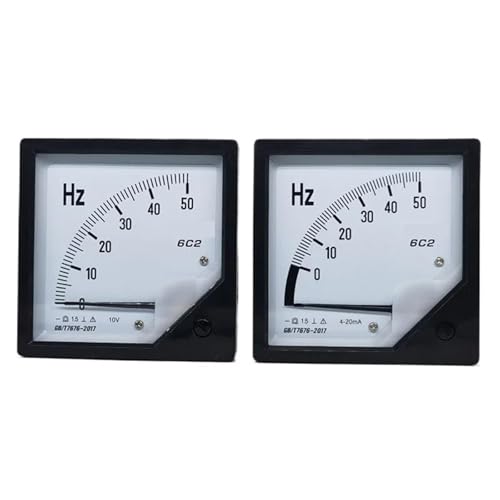 Instrument 6C2 Zeigerfrequenzmesser 0-50Hz Eingang 10V 50Hz/10V 50Hz/4-20mA 60Hz/5V 100Hz 120Hz 1St(50Hz - 4-20mA) von NZDDHXKE