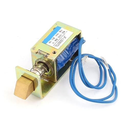JF-S0837DL 10 mm Hub 1,5 kg 15 N Kraft Zugtyp Open Frame Aktuator Magnetspule DC 6 V 12 V 24 V 1 A Türschloss 1 Stück(DC12V) von PFYTWBLX