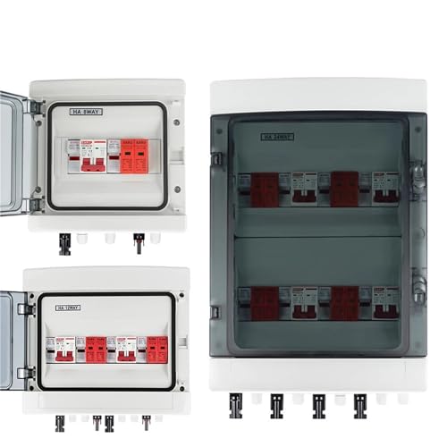 PV Combiner Box 1/2/4 Eingang 1/2/4 Ausgang DC 500V 15A Sicherung MCB SPD HT Box 1Pcs(HA-8WAY,DC MCB 40A) von PFYTWBLX