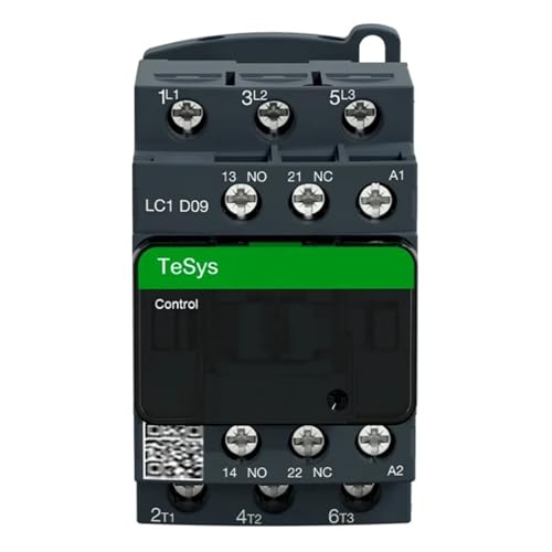 Schütz 220 V AC Dreipoliger Schütz 3P 3-phasig 3-polig 50/60 Hz Spulenspannung 24 V 110 V 1 Stück(LC1D12A,110V) von PFYTWBLX