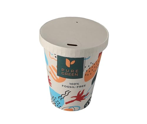 PG EcoAmour 200 BIO 400ml Pappbecher mit Deckel, Umweltfreundliche Kaffeebecher, geeignet für Heiß- und Kaltgetränke, Coffee to Go, papierbecher kompostierbare und biologisch abbaubare einwegbecher PG EcoAmour 200 BIO 400ml Pappbecher mit Deckel, Umweltfreundliche Kaffeebecher, geeignet für Heiß- und Kaltgetränke, Coffee to Go, papierbecher kompostierbare und biologisch abbaubare einwegbecher von PG EcoAmour