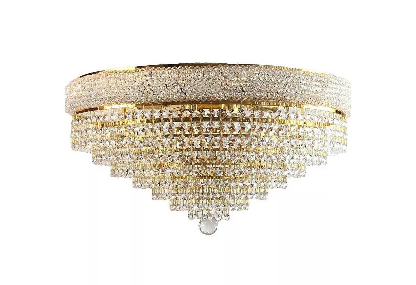 PGA-Lights Deckenleuchte Kristall Deckenleuchte Granada Gold gefertigt aus Kristallen von PGA-Lights