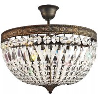 Kristall Deckenlampe Florence Ø40cm Antik Aus Geschliffenen Funkelnden Kristallen von PGALights