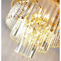 Pga-Lights Kristall Hängeleuchte - Pendelleuchte Riva Ø50cm Mit Funkelnden Kristallstäben Gold Oder Bronze Pga-Lights Kristall Hängeleuchte - Pendelleuchte Riva Ø50cm Mit Funkelnden Kristallstäben Gold Oder Bronze von PGALights