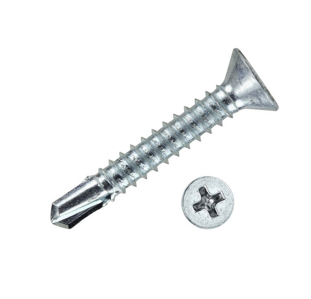PGB Europe Bohrschraube Selbstbohrschrauben Metall Senkkopf PH2 DIN 7504O, (500 St) von PGB Europe