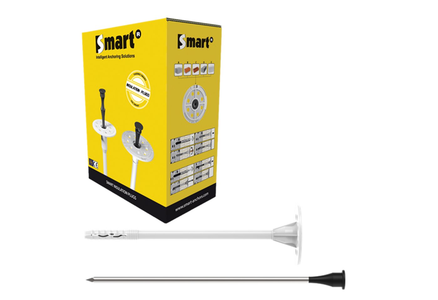 PGB Europe Schrauben- und Dübel-Set IPH Dämmstoffdübel mit Stahlnagel Durchmesser 10 mm von PGB Europe