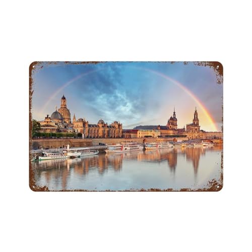 PGCKSK Dresden, Deutschland,Metallschild Retro Home Deko Vintage Blechschild-30 x 40 cm (12 x 16 Zoll) G-18 von PGCKSK