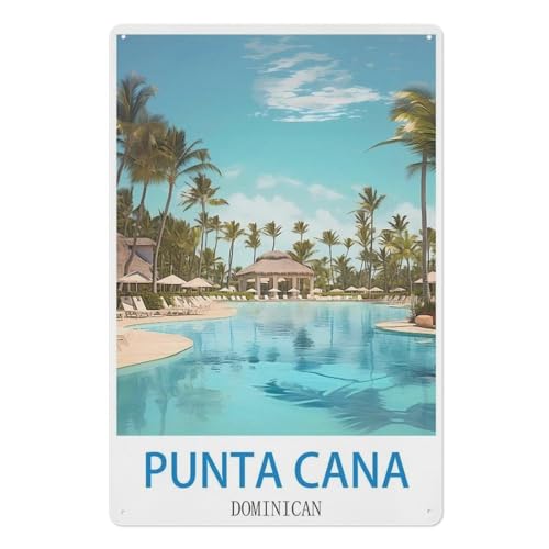 Punta Cana, Dominikanische Republik,Metall-Poster, Vintage-Kunst, Wand-Blechschild für Café, Bar, Kneipe, Zuhause(20x30cm 8x12 inch-W71 Punta Cana, Dominikanische Republik,Metall-Poster, Vintage-Kunst, Wand-Blechschild für Café, Bar, Kneipe, Zuhause(20x30cm 8x12 inch-W71 von PGCKSK