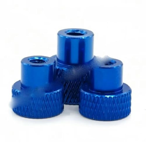 2-10 Stück M2 M3 M3,5 M4 M5 M6 Mutter Rändelmutter aus Aluminium zum Verriegeln der Airflame-Aluminiumlegierung Handmutter festziehen-M2 10 Stück-tief blau 2-10 Stück M2 M3 M3,5 M4 M5 M6 Mutter Rändelmutter aus Aluminium zum Verriegeln der Airflame-Aluminiumlegierung Handmutter festziehen-M2 10 Stück-tief blau von PGGOLF
