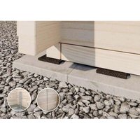 PGH - Basis Zubehörset l zur Montage und Befestigung von Gartenhäuser, 200x Unterlagepads als Feuchtigkeitssperre, 4x Sturmwinkel zur Windsicherung, PGH - Basis Zubehörset l zur Montage und Befestigung von Gartenhäuser, 200x Unterlagepads als Feuchtigkeitssperre, 4x Sturmwinkel zur Windsicherung, von PGH
