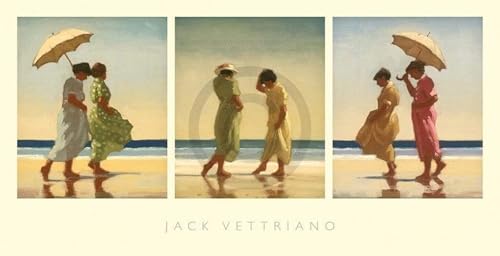 PGM Kunstdruck Jack Vettriano - Summer Days Triptychon 70x36cm von PGM