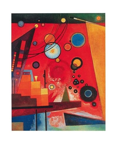 PGM Kunstdruck Wassily Kandinsky - Schweres Rot 40x50cm von PGM