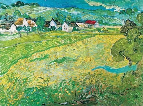 PGM Kunstdruck Vincent Van Gogh - Sonnige Wiese bei Auvers, 1890 80x60cm von PGM
