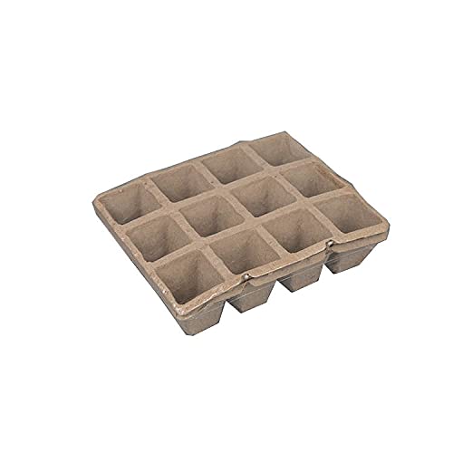 Anzuchttöpfe aus Zellulose Höhe 5 cm zur Anzucht von Pflanzen Pikiertöpfe biologisch abbaubarer Pflanztopf Anzuchttopf für Garten Balkon Terrasse Beet Hochbeet Kräutergarten Gewächshaus (120) von PGONA