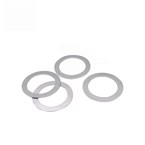 10-teiliges DIN988-Set mit ultradünnen flachen Unterlegscheiben – 304 Edelstahl M7-M14 Unterlegscheibendichtung for Präzisionseinstellungen(M14X20X0.5mm) von PGPGP