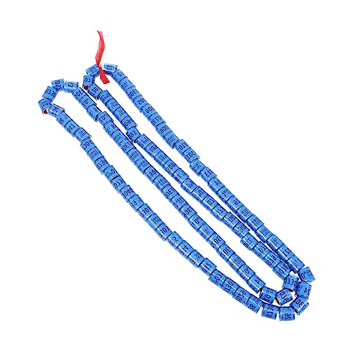 100 Stück Wiederverwendbare nummerierte Vogelbeinringe for Tauben, Papageien und Hühner – langlebige Fußbänder zur einfachen Identifizierung(Blu) von PGPGP