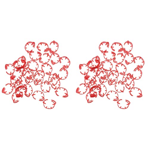 100er-Packung Geflügelbeinringe – nummerierte Hühner- und Entenringe zur einfachen Identifizierung, for Tauben, Gänse und Hühner(Red,2 Packs) von PGPGP