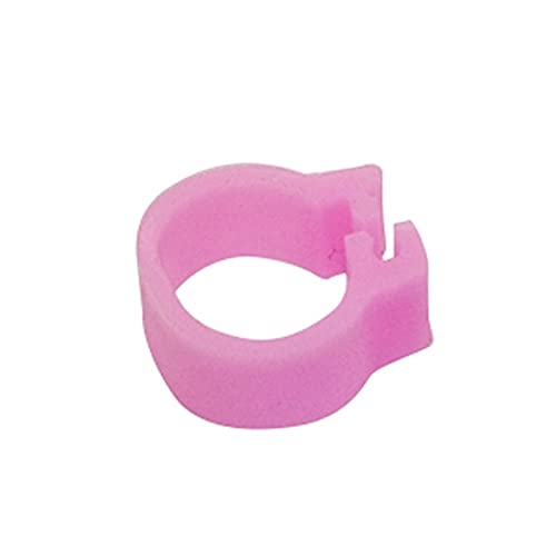 200 Stück Geflügelbeinbänder – langlebige Vogel-ID-Ringe for Tauben/Enten/Hühner und Papageien – for die Farmverwaltung(Pink) von PGPGP