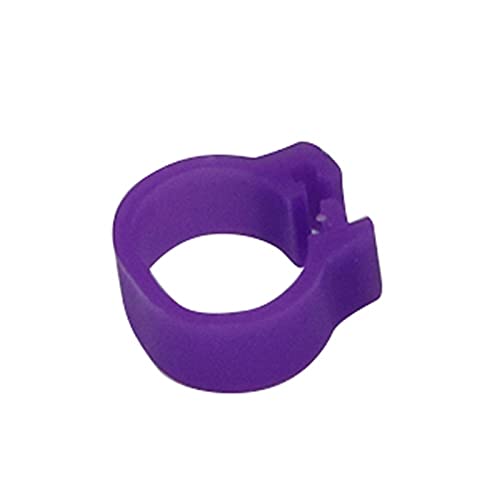 200 Stück Geflügelbeinbänder – langlebige Vogel-ID-Ringe for Tauben/Enten/Hühner und Papageien – for die Farmverwaltung(Purple) von PGPGP
