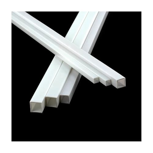 5-teiliges ABS-Vierkantrohr-Set – 3 mm bis 10 mm DIY-Kunststoffrohre for Modellbau/Bastelprojekte/Wasserrohrverbinder(50cmx4x4mm) von PGPGP