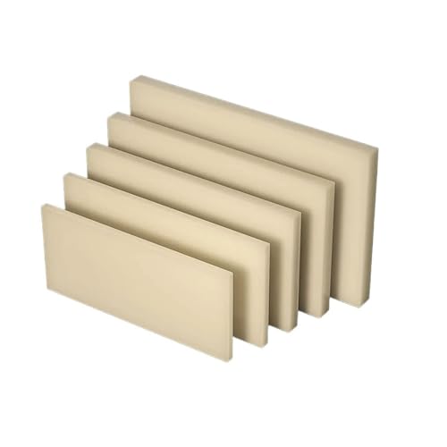 ABS-Kunststoffplatte 250 x 250 mm – langlebig, starr, glatte Oberfläche for CNC, Prototyping, Modellbau, 1 Stück(Beige,250x250x1mm) von PGPGP
