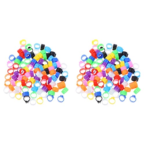 Haltbare Vogelfußringe Beinbänder for Geflügel, Enten, Hühner, Tauben und mehr – 100er-Pack(2 Packs) von PGPGP