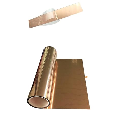 Leitfähiger Kupferfilm for hohe Temperaturen – ITO-PET-Polyester-Kupferfilm for elektromagnetische Abschirmung, Widerstand 80–120 °C(300 x 200 x 0.125 mm) von PGPGP