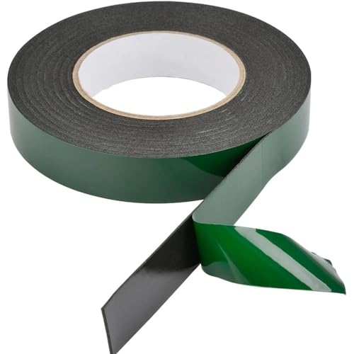 PGPGP 10 m doppelseitiges Schaumstoffklebeband – ultrastarkes, wasserdichtes, selbstklebendes Montageband for den robusten Einsatz zu Hause/im Büro/im Freien(1mm 25mm) von PGPGP
