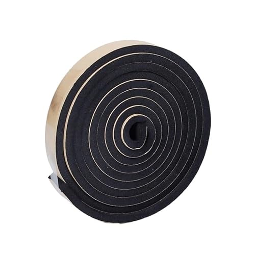 PGPGP 2M/10M selbstklebender Dichtungsstreifen aus Gummischwamm – Schalldichtes Antikollisionsband aus Schaumstoff for Türen, Fenster und mehr(2mm x 15mm x 10m) von PGPGP