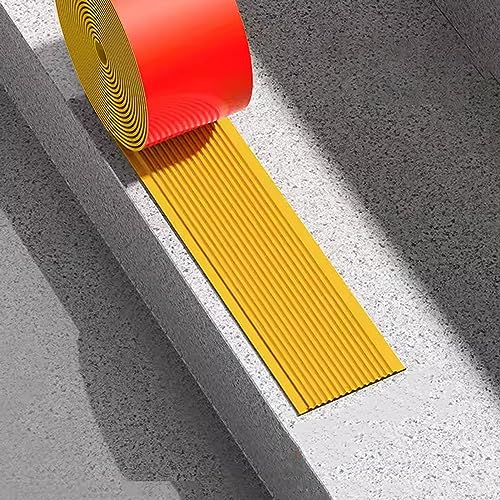 PGPGP 9,8 Fuß PVC-Bodenübergangsstreifen - Selbstklebender Bodenbelag for den Innenbereich, sicherer Kantenschutz, anpassbar, 1 Stück(Orange2,5cm Wide) von PGPGP