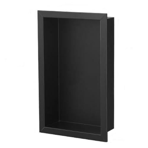 PGPGP Duschnische aus Edelstahl – Wandregale ohne Fliesen for einfachen Zugang und Ordnung im Badezimmer(Black) von PGPGP