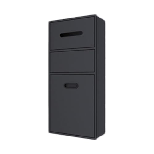 PGPGP Duschnischen-Organizer-Regal aus Edelstahl – platzsparende, eingebettete Wandaufbewahrung for Badezimmer/Küche/Wohnzimmer/Schlafzimmer(Black,65x30x14cm) von PGPGP