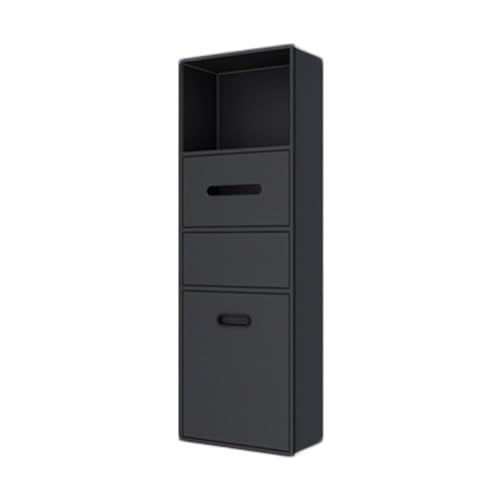 PGPGP Duschnischen-Organizer-Regal aus Edelstahl – platzsparende, eingebettete Wandaufbewahrung for Badezimmer/Küche/Wohnzimmer/Schlafzimmer(Black,86x30x14cm) von PGPGP