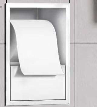 PGPGP Eingebaute Badezimmernische aus Edelstahl mit Abnehmbarer Tür – platzsparende Aufbewahrungslösung for Heimwerker(Beige,17x23x12cm) von PGPGP