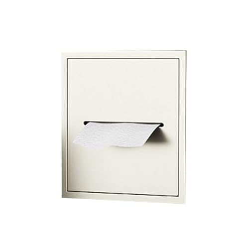 PGPGP Eingebaute Badezimmernische aus Edelstahl mit Abnehmbarer Tür – platzsparende Aufbewahrungslösung for Heimwerker(Beige,20x20x12.5cm) von PGPGP