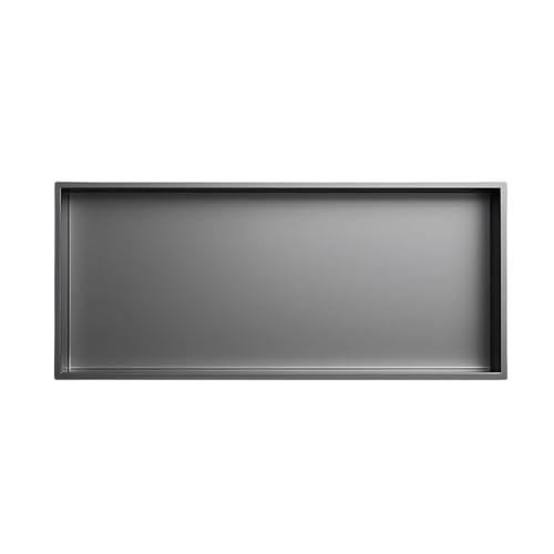 PGPGP Eingebettete Duschnische aus Edelstahl 304 – Wasserdichtes Einbauregal for Badezimmer und Küchen(Grey,62x32x12.5 cm) von PGPGP