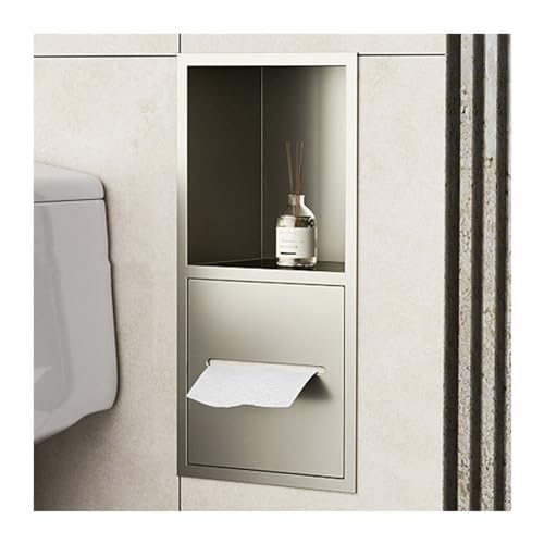 PGPGP Eingebettetes Wandregal aus Edelstahl – wasserdichte Badezimmer-Duschnische for organisierte Aufbewahrung(Apricot) von PGPGP