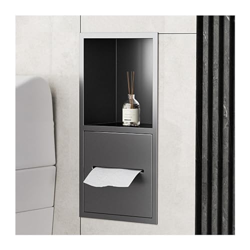 PGPGP Eingebettetes Wandregal aus Edelstahl – wasserdichte Badezimmer-Duschnische for organisierte Aufbewahrung(Gray) von PGPGP