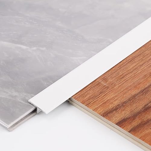 PGPGP Robuste T-Profilleiste aus Aluminiumlegierung for den Bodenübergang von Holz zu Fliesen – 270 cm Länge, 1 mm Dicke, 1 Stück(20mm) von PGPGP