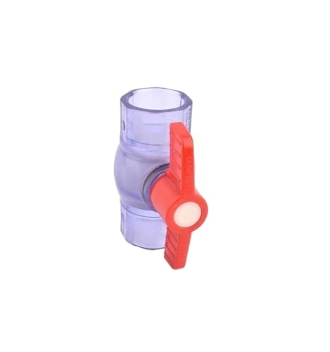 PVC-Kugelhahn for Aquarien – transparenter blauer Schalter, 20–63 mm Innendurchmesser, langlebige PVC-Armaturen for Aquariensysteme, 1 Stück(63mm) von PGPGP