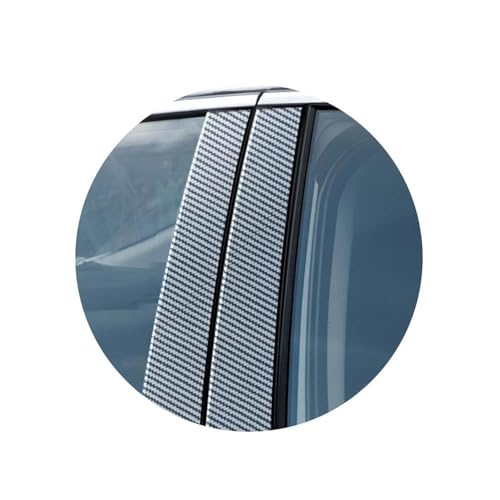 PGQSQVTXF Für Mercedes Für Benz GLB-Klasse X247 2019 2020 2021 2022 2023 Fenstertürsäule B C Säulenpfostenabdeckung Zieraufkleber(Carbon Fiber Look) von PGQSQVTXF