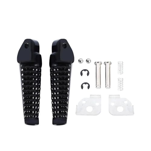 PGQSQVTXF Motorrad Fußrasten Halterung Für Suzuki GSXR GSX-R 600 750 1996-2005 GSXR1000 2001-2004 SV650 Motorrad-Fußrasten Hinten Fußrasten Fußstütze Motorrad Fußstütze(Schwarz) von PGQSQVTXF